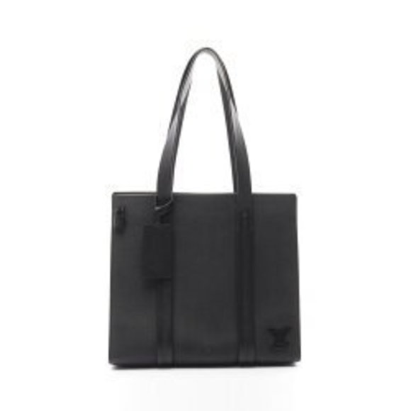 Louis Vuitton Take Tote Bag Leather Aerogram Black - Picture 1 of 8